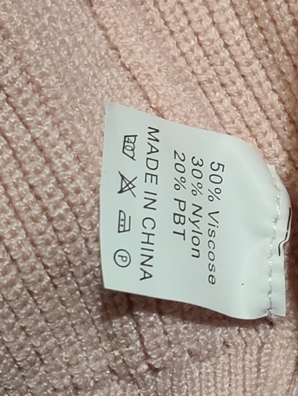 Everyday Open Front Ribbed Cardigan - Pale Pink - Picture 6 of 6